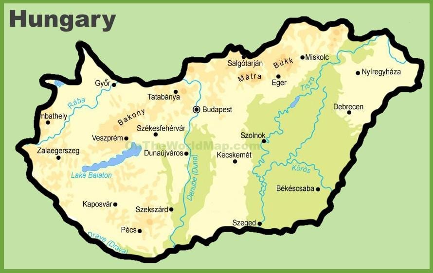 budapesta карті