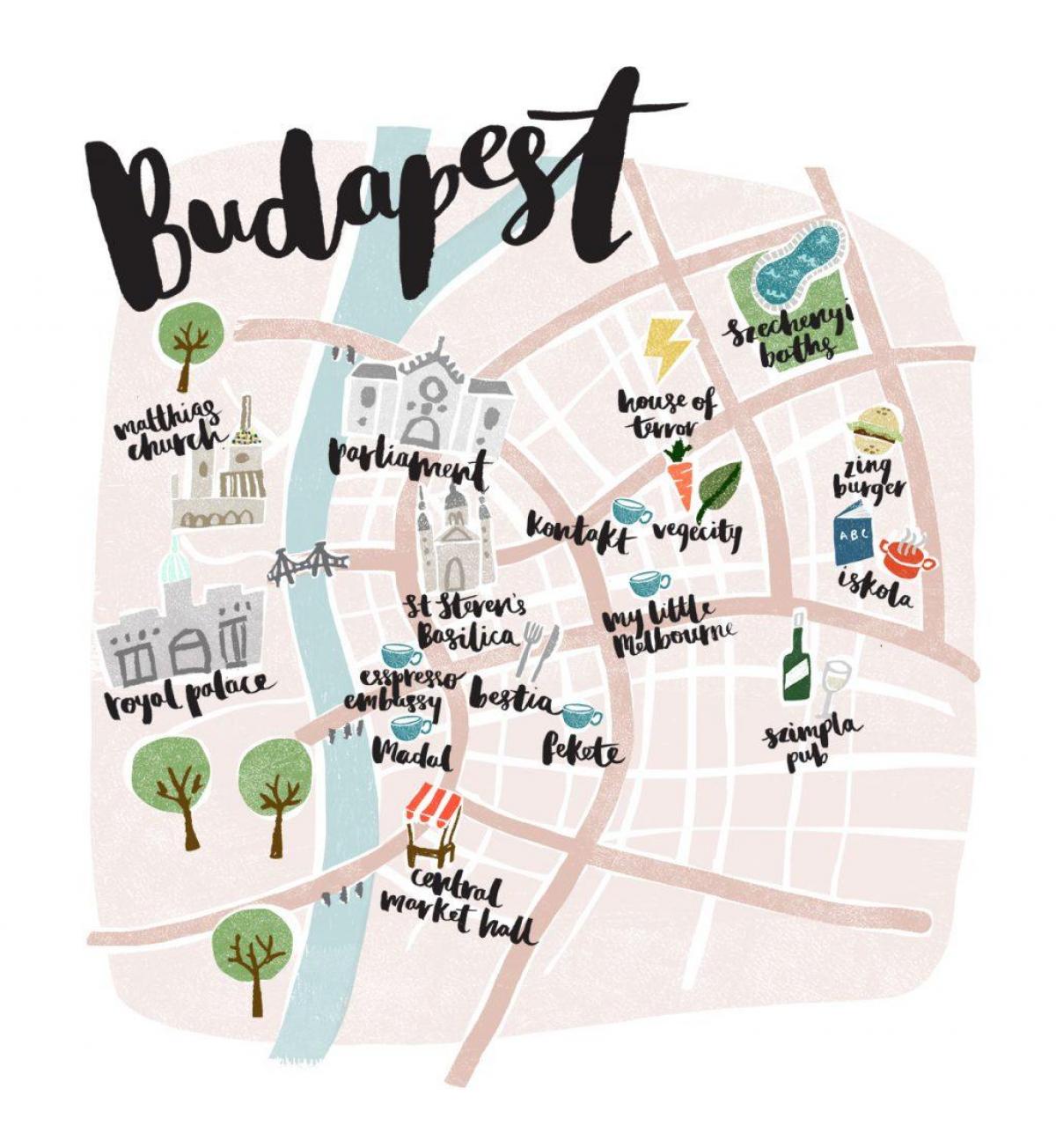 карта Будапешта оффлайн