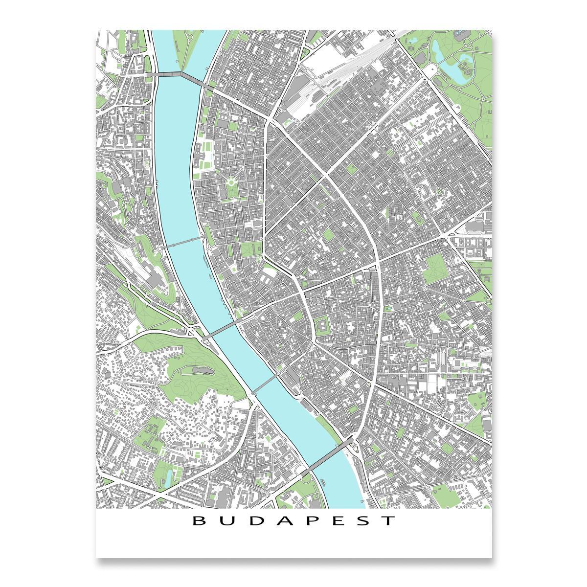 карта Будапешта друкувати карту 