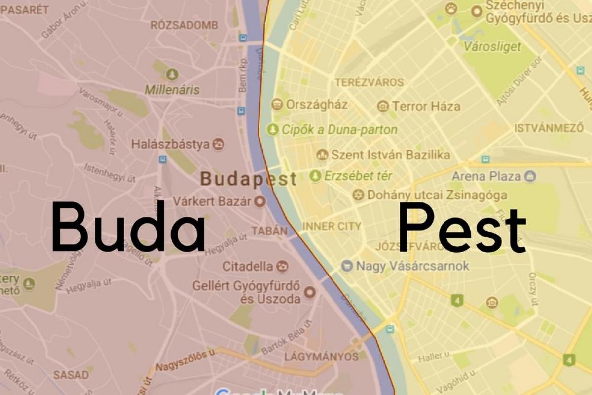 буде Угорщини карті