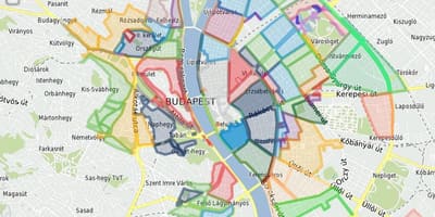 Паркування у Будапешті карті