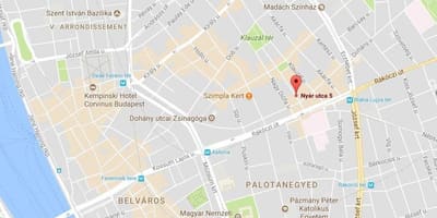 Карта Будапешта червоних ліхтарів