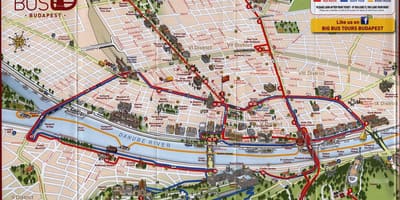 Великі автобусні тури Будапешт карті