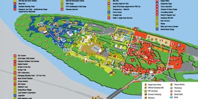 Карта Sziget в Будапешті