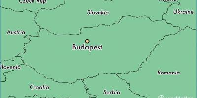 Карта Будапешта і сусідніх країн