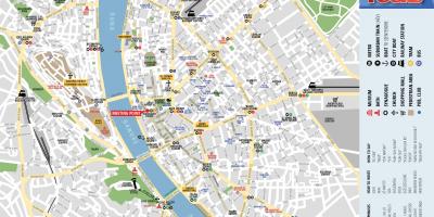 Пішохідна екскурсія в Будапешті карті