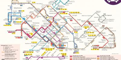 Карта Будапешта тролейбус